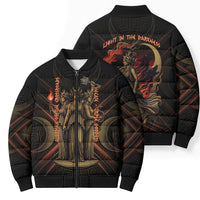 Hecate Triple Goddess Bomber Puffer Jacket Greek Hecate Flaming Torches Key Snake And Hounds