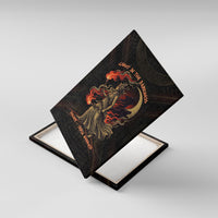 Hecate Triple Goddess Canvas Wall Art Greek Hecate Flaming Torches Key Snake And Hounds