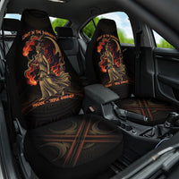 Hecate Triple Goddess Car Seat Cover Greek Hecate Flaming Torches Key Snake And Hounds