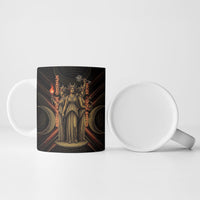 Hecate Triple Goddess Ceramic Mug Greek Hecate Flaming Torches Key Snake And Hounds