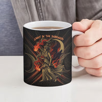 Hecate Triple Goddess Ceramic Mug Greek Hecate Flaming Torches Key Snake And Hounds