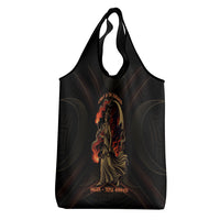 Hecate Triple Goddess Grocery Bag Greek Hecate Flaming Torches Key Snake And Hounds