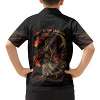 Hecate Triple Goddess Hawaiian Shirt Greek Hecate Flaming Torches Key Snake And Hounds
