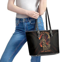 Hecate Triple Goddess Leather Tote Bag Greek Hecate Flaming Torches Key Snake And Hounds