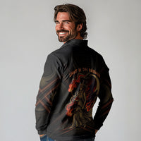 Hecate Triple Goddess Long Sleeve Polo Shirt Greek Hecate Flaming Torches Key Snake And Hounds