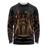 Hecate Triple Goddess Long Sleeve Shirt Greek Hecate Flaming Torches Key Snake And Hounds