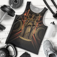 Hecate Triple Goddess Men Tank Top Greek Hecate Flaming Torches Key Snake And Hounds