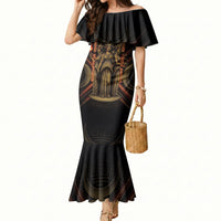 Hecate Triple Goddess Mermaid Dress Greek Hecate Flaming Torches Key Snake And Hounds