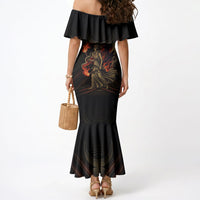 Hecate Triple Goddess Mermaid Dress Greek Hecate Flaming Torches Key Snake And Hounds