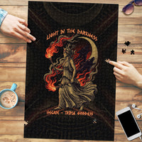 Hecate Triple Goddess Puzzle Greek Hecate Flaming Torches Key Snake And Hounds