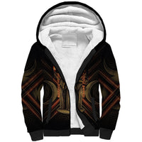 Hecate Triple Goddess Sherpa Hoodie Greek Hecate Flaming Torches Key Snake And Hounds