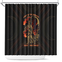 Hecate Triple Goddess Shower Curtain Greek Hecate Flaming Torches Key Snake And Hounds