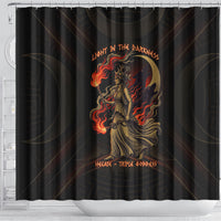 Hecate Triple Goddess Shower Curtain Greek Hecate Flaming Torches Key Snake And Hounds
