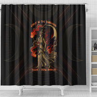 Hecate Triple Goddess Shower Curtain Greek Hecate Flaming Torches Key Snake And Hounds