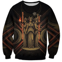 Hecate Triple Goddess Sweatshirt Greek Hecate Flaming Torches Key Snake And Hounds