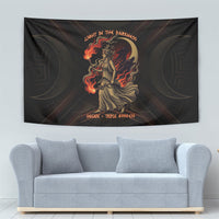 Hecate Triple Goddess Tapestry Greek Hecate Flaming Torches Key Snake And Hounds
