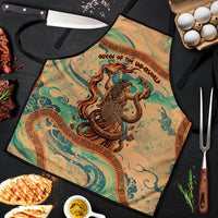 Hecate Goddess Of Witchcraft Apron Hecate Flaming Torch Serpent And Strophalos Wheel Greek