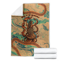 Hecate Goddess Of Witchcraft Blanket Hecate Flaming Torch Serpent And Strophalos Wheel Greek