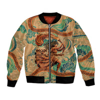 Hecate Goddess Of Witchcraft Bomber Jacket Hecate Flaming Torch Serpent And Strophalos Wheel Greek