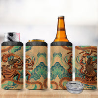 Hecate Goddess Of Witchcraft 4 in 1 Can Cooler Tumbler Hecate Flaming Torch Serpent And Strophalos Wheel Greek