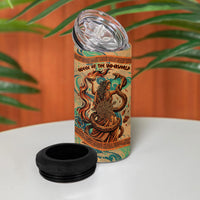 Hecate Goddess Of Witchcraft 4 in 1 Can Cooler Tumbler Hecate Flaming Torch Serpent And Strophalos Wheel Greek
