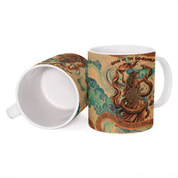 Hecate Goddess Of Witchcraft Ceramic Mug Hecate Flaming Torch Serpent And Strophalos Wheel Greek