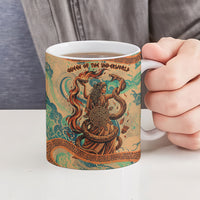 Hecate Goddess Of Witchcraft Ceramic Mug Hecate Flaming Torch Serpent And Strophalos Wheel Greek