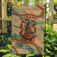 Hecate Goddess Of Witchcraft Garden Flag Hecate Flaming Torch Serpent And Strophalos Wheel Greek