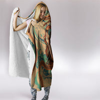 Hecate Goddess Of Witchcraft Hooded Blanket Hecate Flaming Torch Serpent And Strophalos Wheel Greek