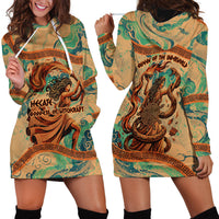 Hecate Goddess Of Witchcraft Hoodie Dress Hecate Flaming Torch Serpent And Strophalos Wheel Greek