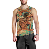 Hecate Goddess Of Witchcraft Men Tank Top Hecate Flaming Torch Serpent And Strophalos Wheel Greek