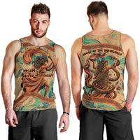 Hecate Goddess Of Witchcraft Men Tank Top Hecate Flaming Torch Serpent And Strophalos Wheel Greek