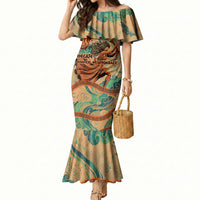 Hecate Goddess Of Witchcraft Mermaid Dress Hecate Flaming Torch Serpent And Strophalos Wheel Greek