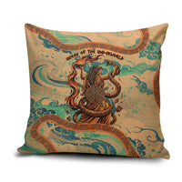 Hecate Goddess Of Witchcraft Pillow Cover Hecate Flaming Torch Serpent And Strophalos Wheel Greek
