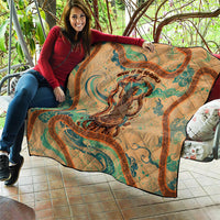 Hecate Goddess Of Witchcraft Quilt Hecate Flaming Torch Serpent And Strophalos Wheel Greek