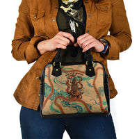 Hecate Goddess Of Witchcraft Shoulder Handbag Hecate Flaming Torch Serpent And Strophalos Wheel Greek