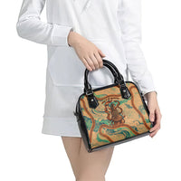 Hecate Goddess Of Witchcraft Shoulder Handbag Hecate Flaming Torch Serpent And Strophalos Wheel Greek
