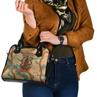 Hecate Goddess Of Witchcraft Shoulder Handbag Hecate Flaming Torch Serpent And Strophalos Wheel Greek