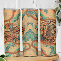 Hecate Goddess Of Witchcraft Skinny Tumbler Hecate Flaming Torch Serpent And Strophalos Wheel Greek