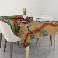 Hecate Goddess Of Witchcraft Tablecloth Hecate Flaming Torch Serpent And Strophalos Wheel Greek