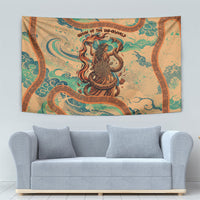 Hecate Goddess Of Witchcraft Tapestry Hecate Flaming Torch Serpent And Strophalos Wheel Greek