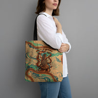 Hecate Goddess Of Witchcraft Tote Bag Hecate Flaming Torch Serpent And Strophalos Wheel Greek