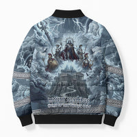 Mount Olympus Bomber Puffer Jacket Throne Of The Twelve Gods Greek Mythology