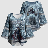 Mount Olympus Kimono Sleeve Blouse Throne Of The Twelve Gods Greek Mythology