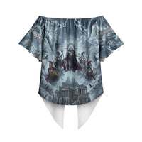 Mount Olympus Off Shoulder Wrap Waist Top Throne Of The Twelve Gods Greek Mythology