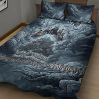 Mount Olympus Quilt Bed Set Throne Of The Twelve Gods Greek Mythology