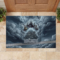 Mount Olympus Rubber Doormat Throne Of The Twelve Gods Greek Mythology