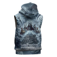 Mount Olympus Sleeveless Zip Hoodie Throne Of The Twelve Gods Greek Mythology