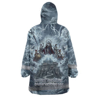 Mount Olympus Wearable Blanket Hoodie Throne Of The Twelve Gods Greek Mythology