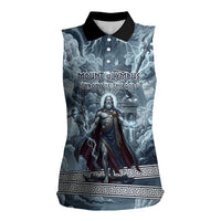 Mount Olympus Women Sleeveless Polo Shirt Throne Of The Twelve Gods Greek Mythology